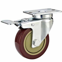 Mid duty PVC Plate W/brake caster