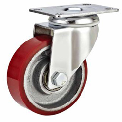 Mid duty Iron core PU Swivel caster