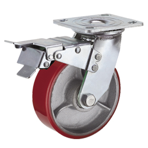 6 inch heavy duty Cast PU caster