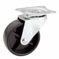 Black/White PP Swivel caster