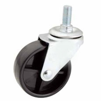 Black/White PP Screw stem caster