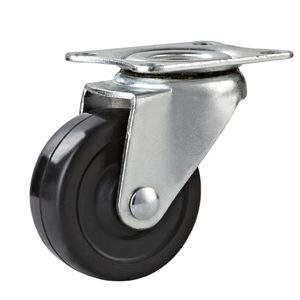 Black Rubber Swivel caster