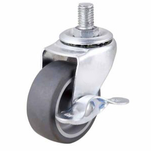 TPR Screw W/side brake caster