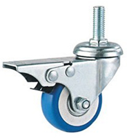 PU/PVC Screw W/barke caster