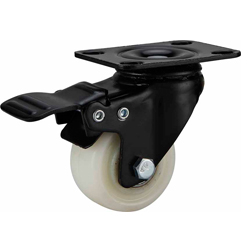 Black/White PP Plate W/brake caster