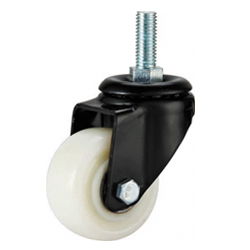 Black/White PP Screw caster