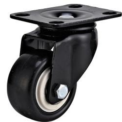 Black PU/PVC Swivel caster
